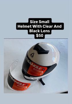Size Small Helmet With Clear And Black Lens 1$50