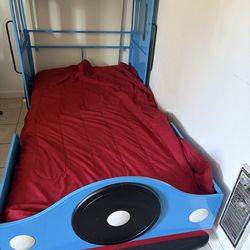 Twin, blue bed frame (No Mattress)