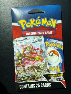 pokemon rayquaza vmax 25 card pack