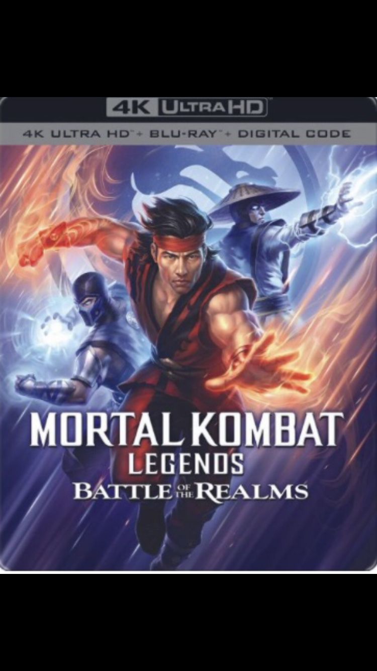 Mortal Kombat Legends: Battle of the Realms 4K Ultra HD BluRay Digital Code (No Discs)