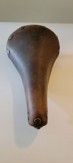 Vintage Brooks England Genuine Leather Bicycle Saddle – A73 (1973) – Made in England