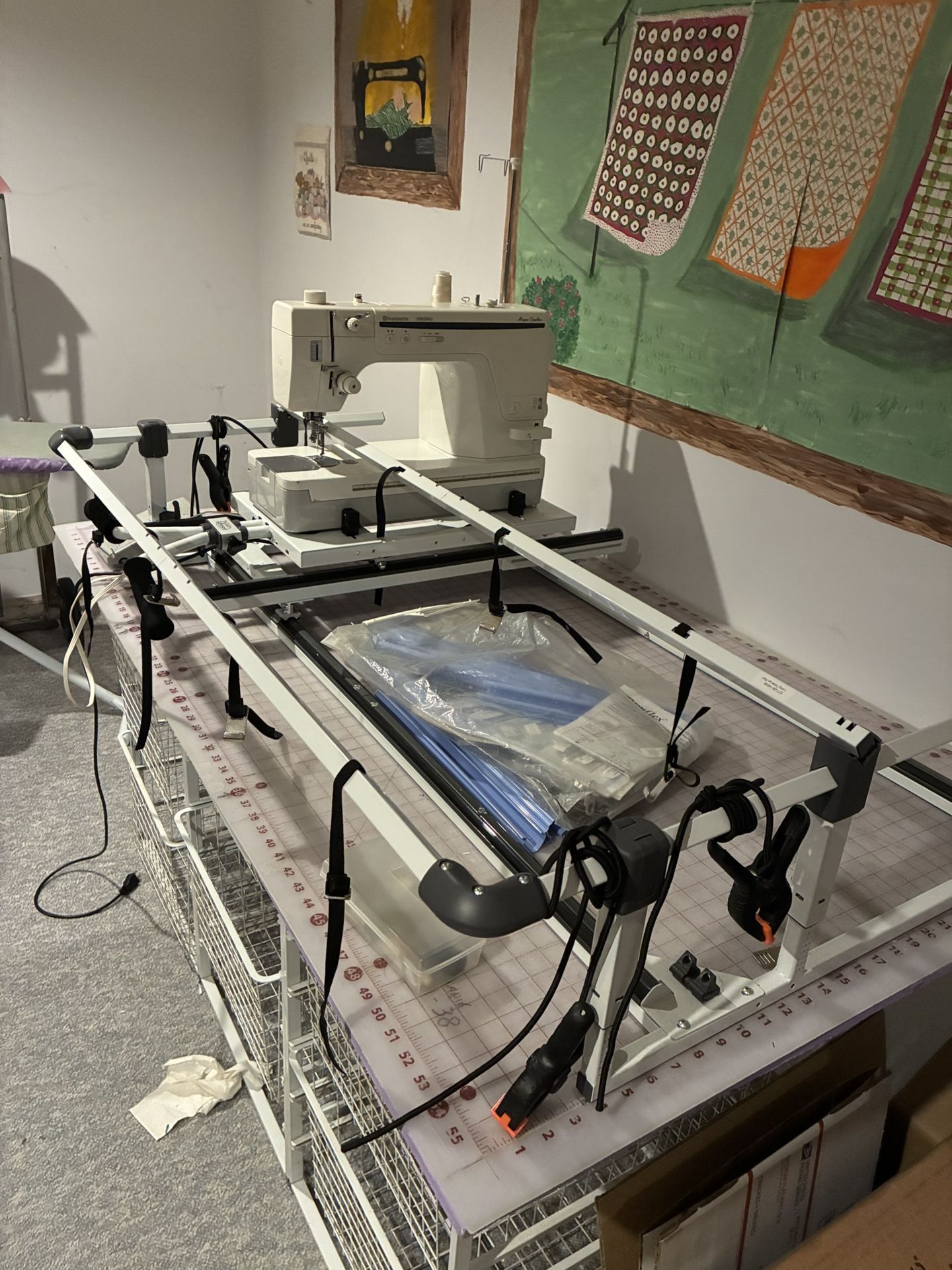 Cutie Tabletop Quilt Frame sewing machine not included