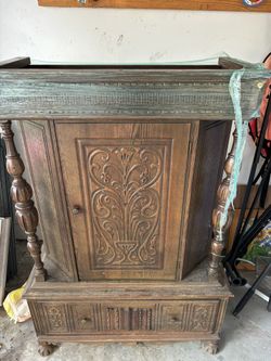 Antique Wood Armoire