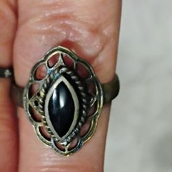 NAVAJO INDIAN STERLING SILVER RING SIZE 7.5
