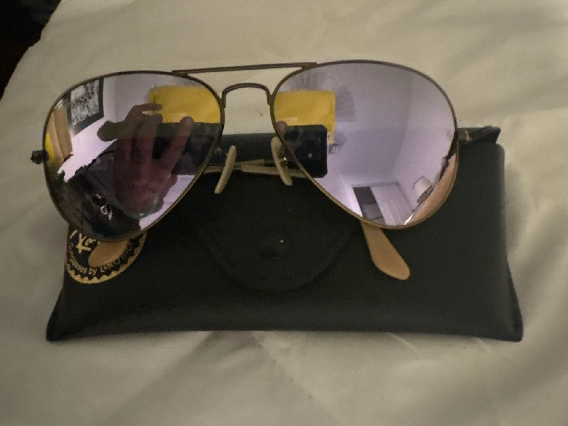 Ray Ban Aviator Purple Lens