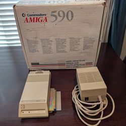 Vintage Commodore Amiga A590 Hard drive Untested In Box Rare