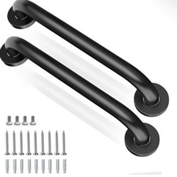 Brandnew Shower Grab Bars, 2 Pack 16 Inch Heavy Duty Non-Slip Bathroom Grab Bars, 1.25" Diameter Bathroom Safety Handle for Elderly, Handicap Assist G