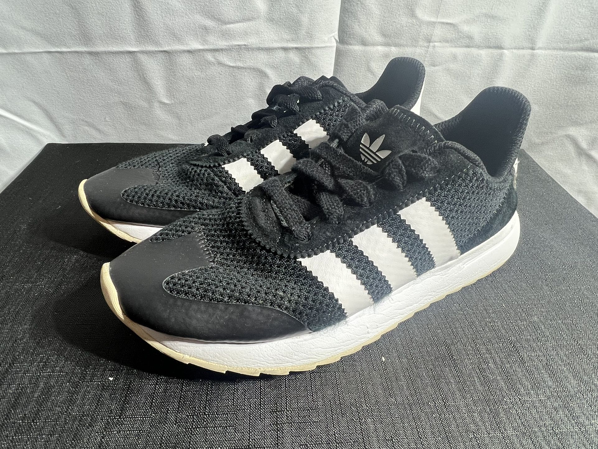 Adidas Flashrunner Flb Womens Bb5323 Black White Mesh Running Shoes