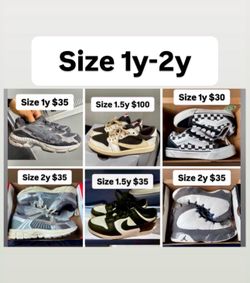 Jordan’s Nikes new balance size 1y 1.5y 22y