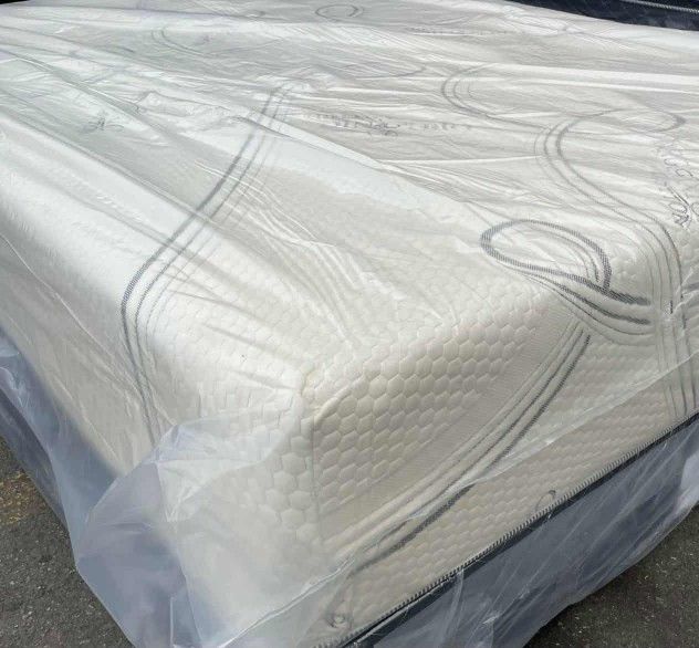 TWIN MEMORY FOAM MATTRESSES SET WHIT BOX SPRING BRAND NEW ✅️ 