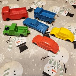 Vintage Vinyl Rubber Type Cars And Trucks 