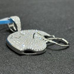 NEW Football Player Helmet Pendant Moissanite 1.62 ctw VVS D color