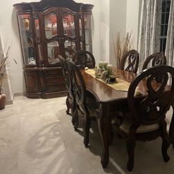 Furniture Dining Table And China Set 