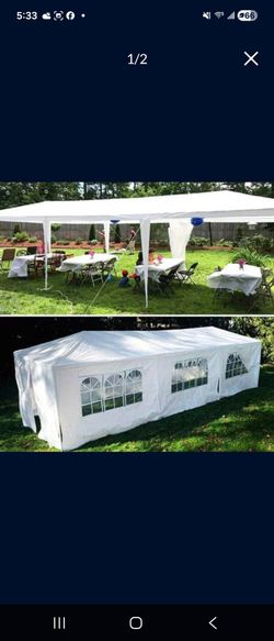 10x30 Event Canopy Tent + 8 Removable Sidewalls,  Weddings, Graduations, Parties%#@