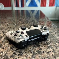 White Camo PS4 Controller 