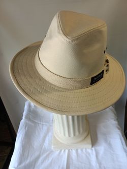 Panama Jack original TJ 12 safari hat off white and color size large