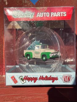 M2 Machines O'Reilly Auto Parts Christmas Ornament Ford Truck