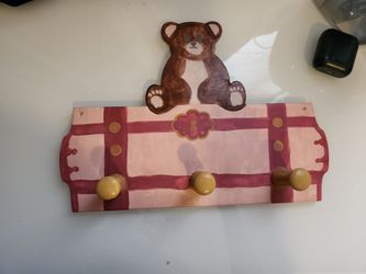 Ceramic Nursery Bear Wall Hang