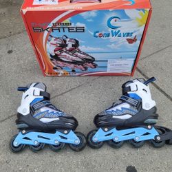 ROLLER BLADES SIZES JR 13 TO 3 AND  4 TO 6 WHIT LIGHT 