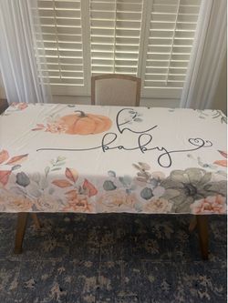 Fall Baby Shower Tablecloth/ Backdrop