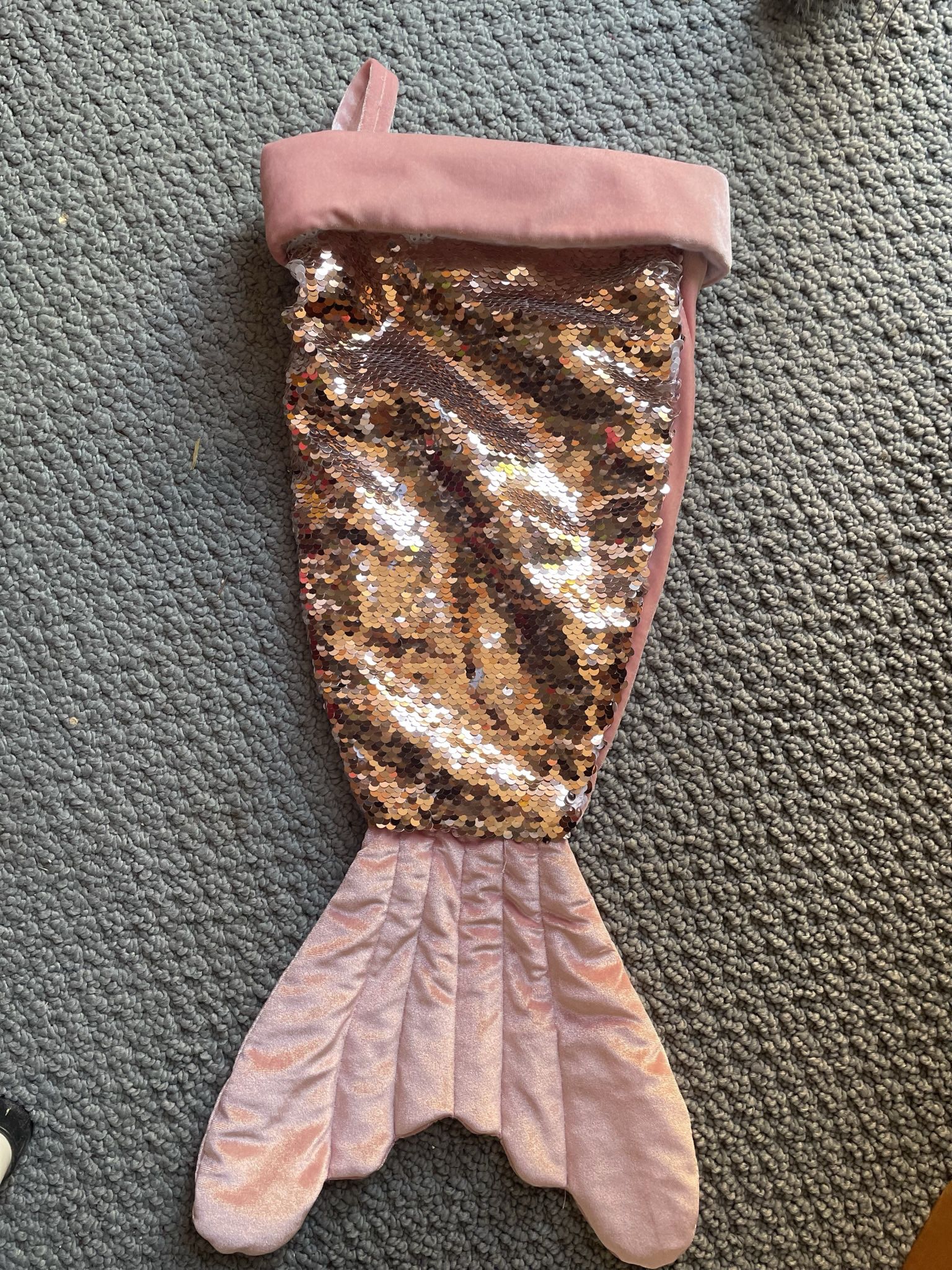 Pink Mermaid Tail Stocking 