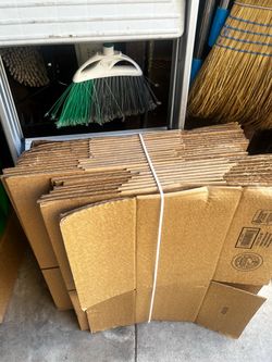 Lot of Flattened Cardboard Boxes