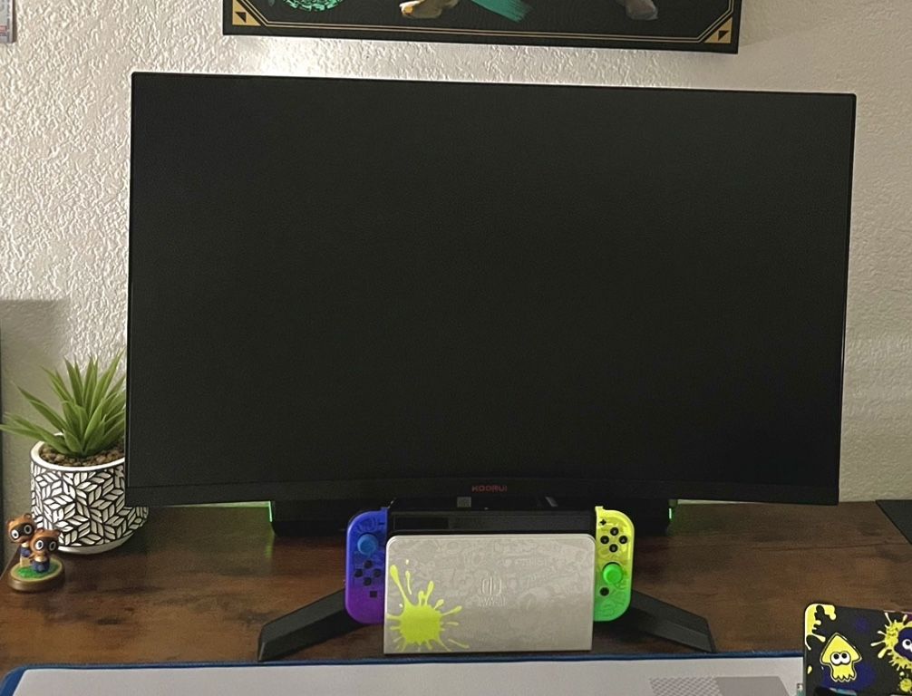 KOORUI 27" WOHD 2560x1440 Curved Gaming Monitor, 144Hz Refresh 1800R Computer Monitor, 1ms with AdaptiveSync Monitor, Low Blue Light, Eye Care,