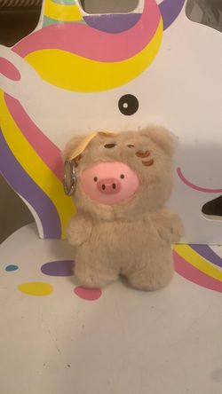 Cute Bear Pig Plush Keychain