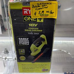 Ryobi One * Shear Shrubbery