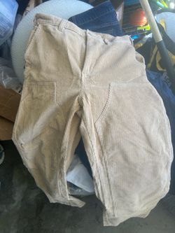 Obey Big Timer Cream Corduroy Pants size 34 as is condition