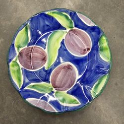 4 Blue & Green Desert Plates $15