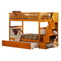 Twin bunk bed with Trundle