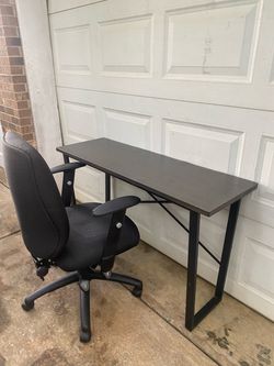Desk and chair