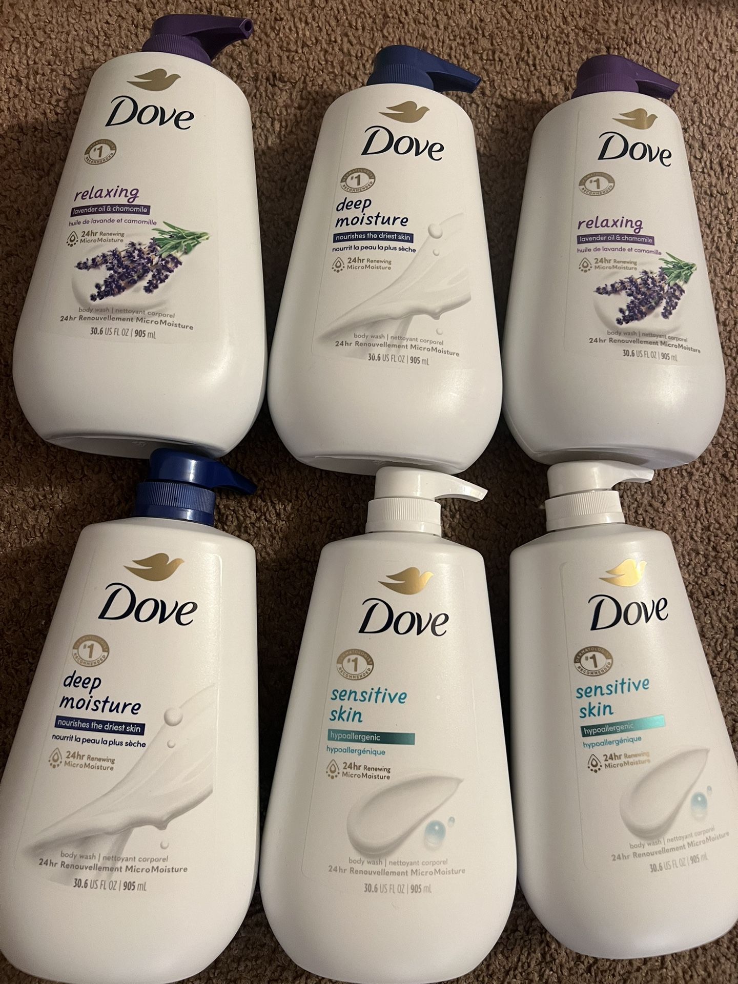 Dove Body Wash Big Bottles $8 Each