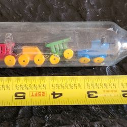   Vintage Wood Train In Bottle