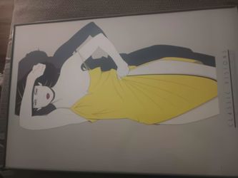 Lady in yellow dress