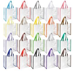 Plastic Tote Bag with Handles for Stadium Work Beach Sports(Classic Color)Plastic