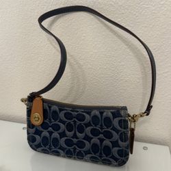 coach denim purse 