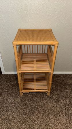 Wicker rattan shelf