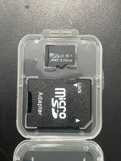 256GB MicroSD memory with adapter