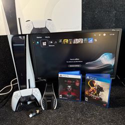 Ps5 Disc 1TB Console Bundle with Box