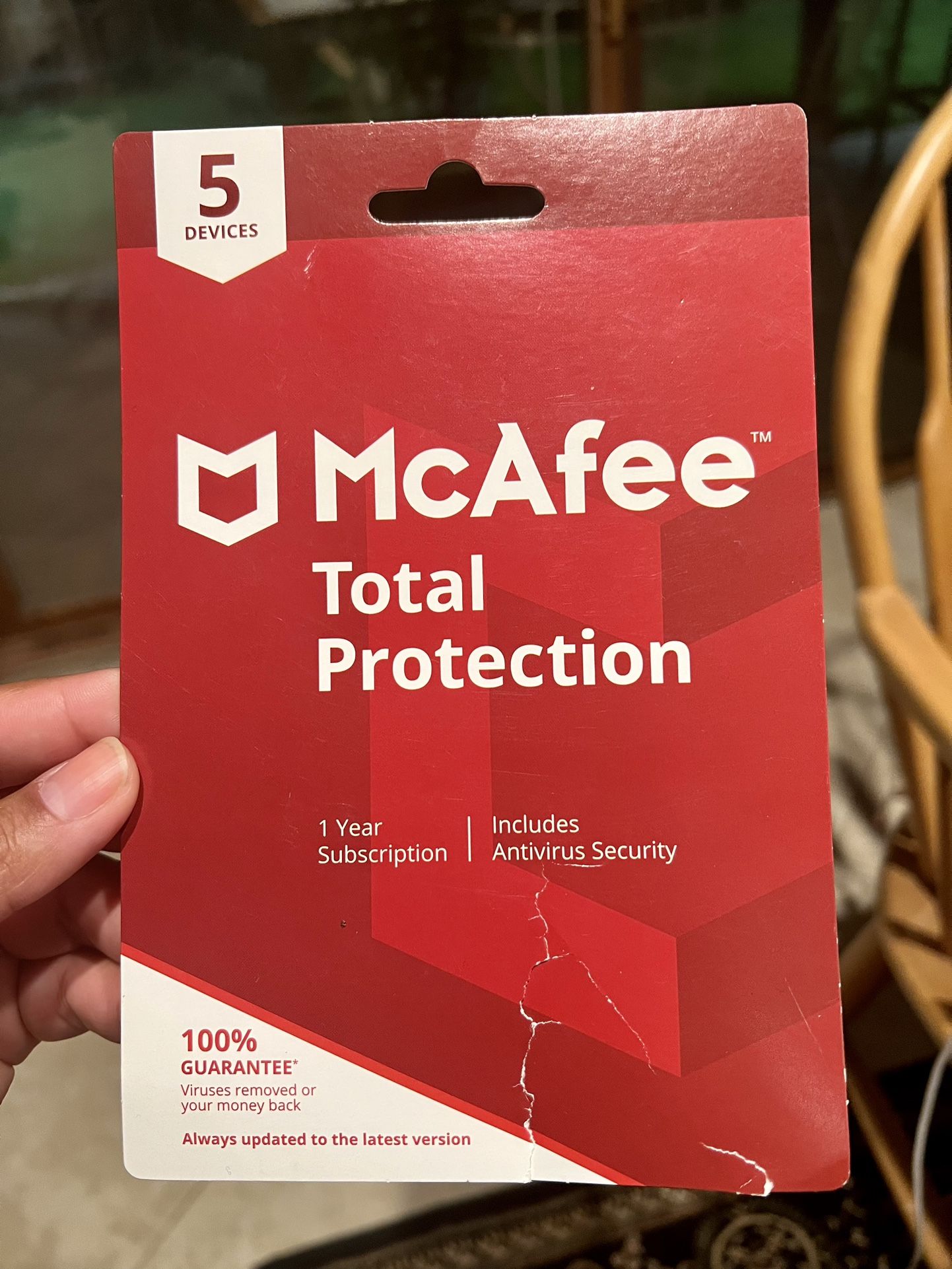 McAfee Total Protection Antivirus Protection - 5 Devices - 1 Year Subscription