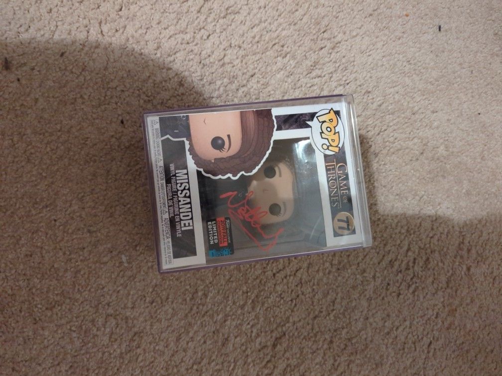 Game Of Thrones Missandei 2019 Funko #77 Autographed Jsa Certified 