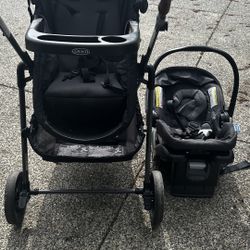 Graco Car Seat(base Included) & Stroller Combo
