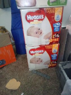 2 x 192.  Huggies Size 1