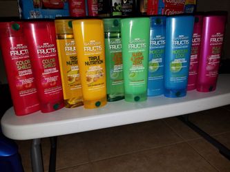 Garnier fructis shampoos and conditions