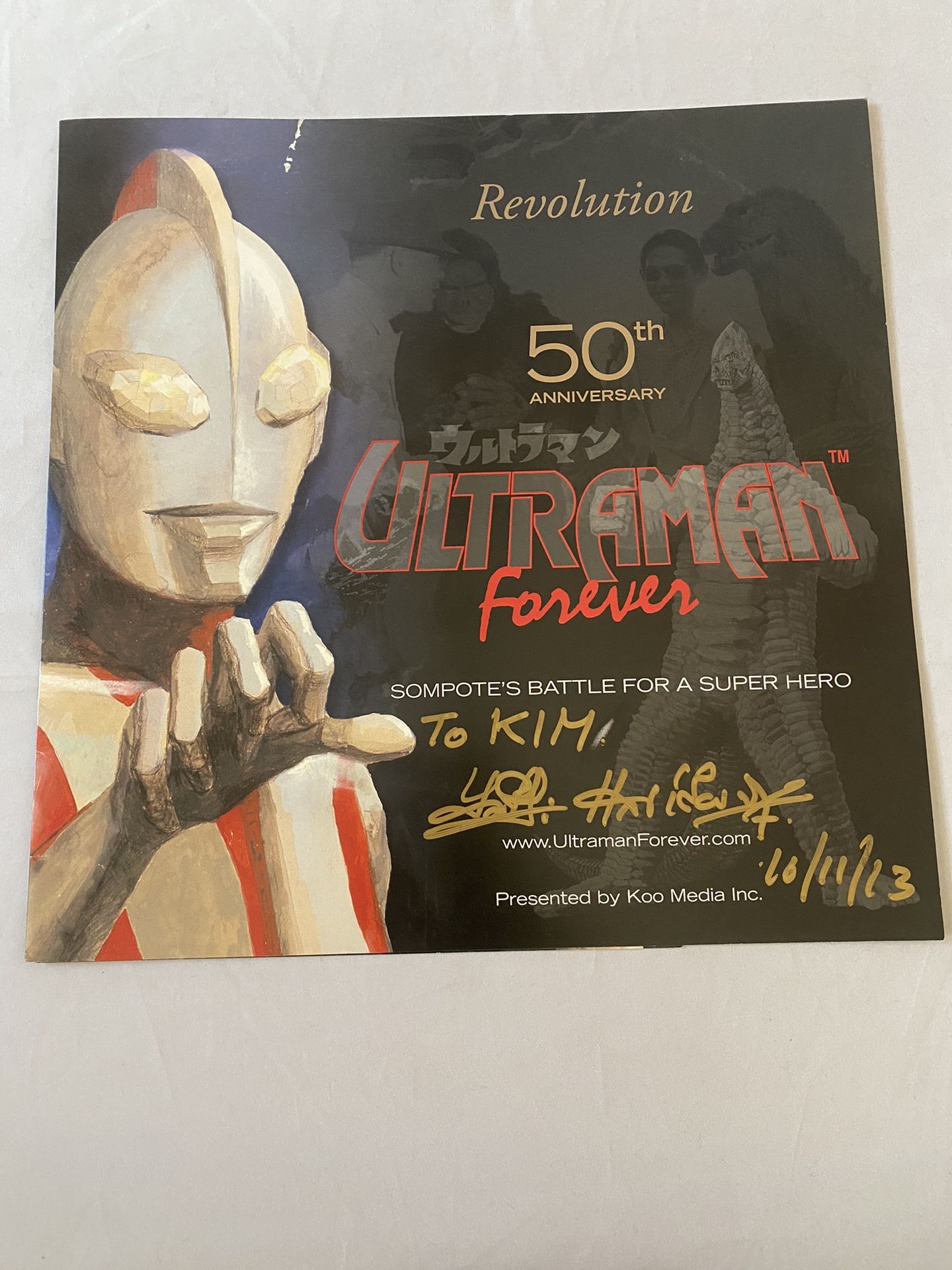 Ultraman 50th Anniversary Signed Autograph Thailand Program Bandai Gundam Anime Dragon Ball Z Robotech