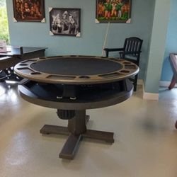 Poker Table With Bumper Pool