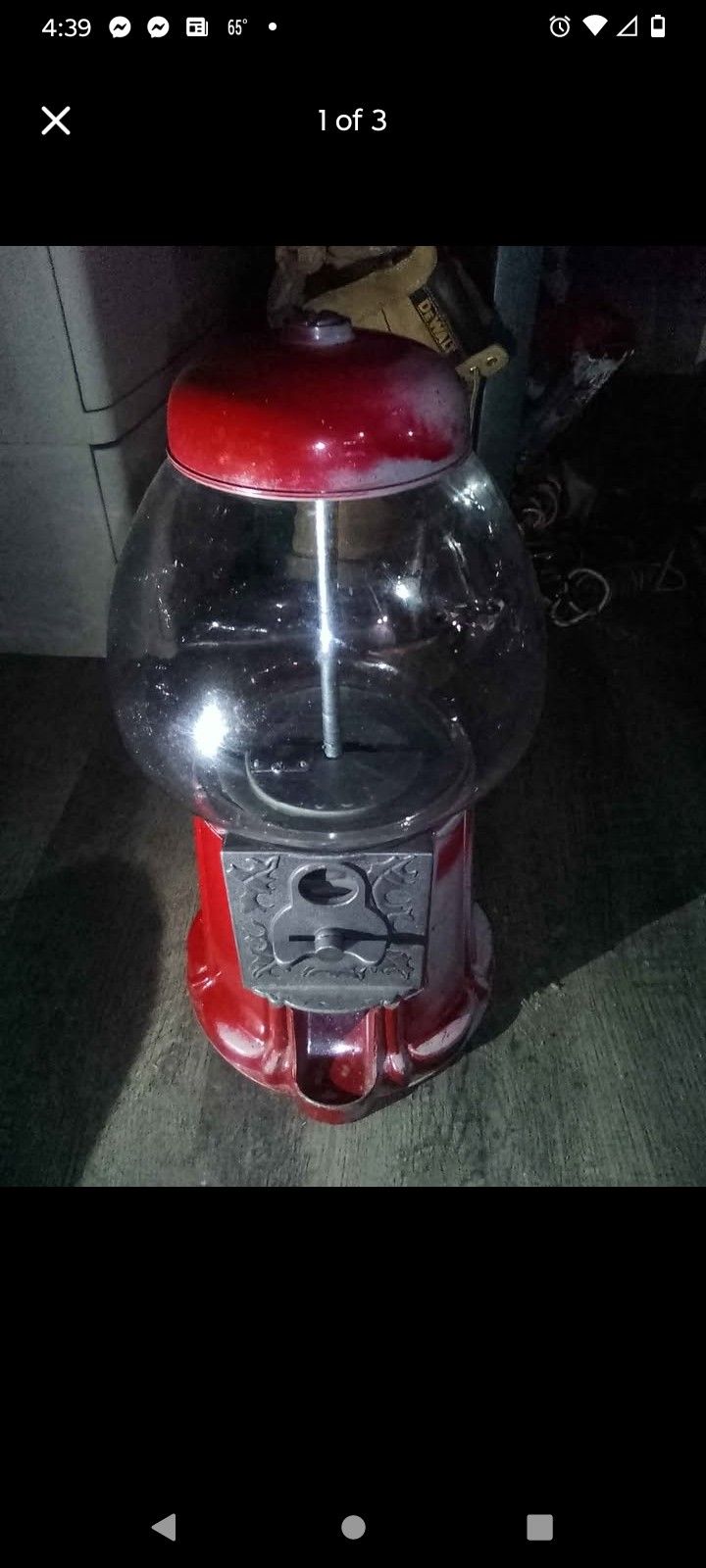 1980s Vintage Gumball Machine