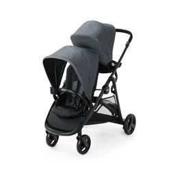 Graco Ready2Grow 2.0 Double Stroller Features Bench Seat and Standing Platform Options, Rafa